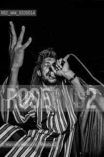 Rome, 1980. Reggae musician Peter Tosh in concert / Roma, 1980. Il cantante reggae Peter Tosh in concerto - ©Marcello Mencarini/Rosebud2