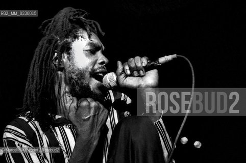 Rome, 1980. Reggae musician Peter Tosh in concert / Roma, 1980. Il cantante reggae Peter Tosh in concerto - ©Marcello Mencarini/Rosebud2