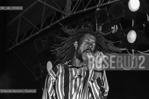 Rome, 1980. Reggae musician Peter Tosh in concert / Roma, 1980. Il cantante reggae Peter Tosh in concerto - ©Marcello Mencarini/Rosebud2