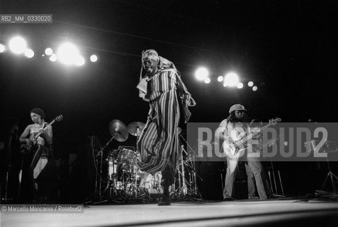 Rome, 1980. Reggae musician Peter Tosh in concert / Roma, 1980. Il cantante reggae Peter Tosh in concerto - ©Marcello Mencarini/Rosebud2