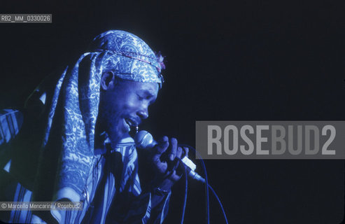 Rome, 1980. Reggae musician Peter Tosh in concert / Roma, 1980. Il cantante reggae Peter Tosh in concerto - ©Marcello Mencarini/Rosebud2