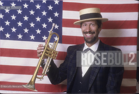 Rome, about 1988. Jazz trumpet player Luigi Toth / LRoma, 1988 circa. Il trombettista jazz Luigi Toth - ©Marcello Mencarini/Rosebud2