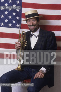 Rome, about 1988. Jazz trumpet player Luigi Toth / LRoma, 1988 circa. Il trombettista jazz Luigi Toth - ©Marcello Mencarini/Rosebud2