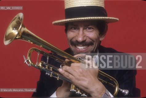 Rome, about 1988. Jazz trumpet player Luigi Toth / LRoma, 1988 circa. Il trombettista jazz Luigi Toth - ©Marcello Mencarini/Rosebud2