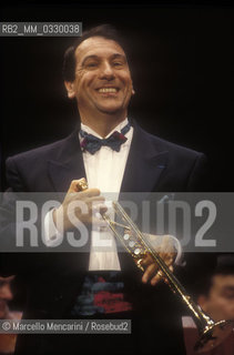 Venice, 1996. French trumpeter Guy Touvron / Venezia, 1996. Il trombettista Guy Touvron - ©Marcello Mencarini/Rosebud2