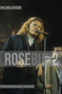 Sanremo Festival 1991. Italian pop singer Umberto Tozzi / Festival di Sanremo 1991. Il cantante Umberto Tozzi - ©Marcello Mencarini/Rosebud2