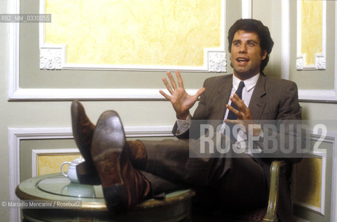 Venice Film Festival 1983. Actor John Travolta / Mostra del Cinema di Venezia 1983. Lattore John Travolta - ©Marcello Mencarini/Rosebud2