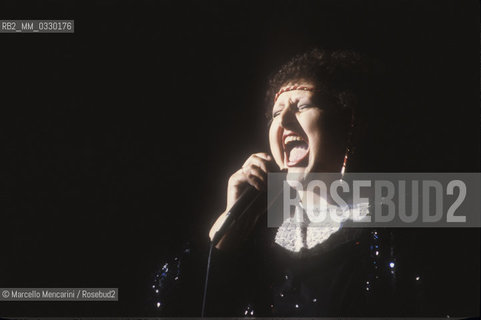 Italian actress and singer Luciana Turina (about 1985) / Lattrice e cantante Luciana Turina (1985 circa) - ©Marcello Mencarini/Rosebud2