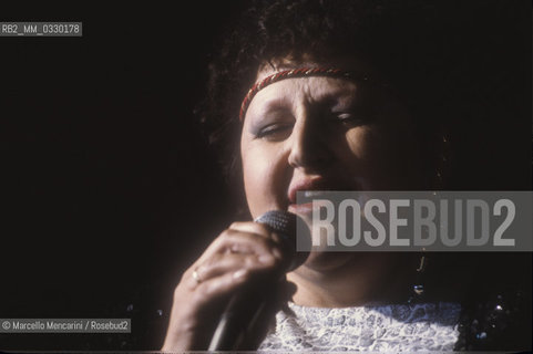 Italian actress and singer Luciana Turina (about 1985) / Lattrice e cantante Luciana Turina (1985 circa) - ©Marcello Mencarini/Rosebud2