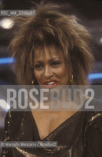 American pop-rock-soul singer Tina Turner performing at Sanremo Italian Song Festival 1990 / La cantante Tina Turner al Festival di Sanremo 1990 - ©Marcello Mencarini/Rosebud2