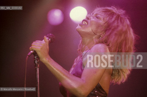 American pop-rock-soul singer Tina Turner performing at Sanremo Italian Song Festival 1990 / La cantante Tina Turner al Festival di Sanremo 1990 - ©Marcello Mencarini/Rosebud2