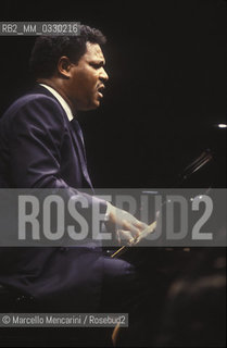 Jazz pianist McCoy Tyner, about 1980 / Il pianista jazz McCoy Tyner, 1980 circa - ©Marcello Mencarini/Rosebud2