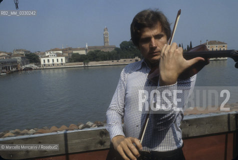 Venice, 1979. Italian violinist Uto Ughi / Venezia, 1979. Il violinista Uto Ughi - ©Marcello Mencarini/Rosebud2