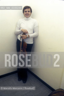 Italian violinist Uto Ughi (about 1980) / il violinista Uto Ughi (1980 circa) - ©Marcello Mencarini/Rosebud2