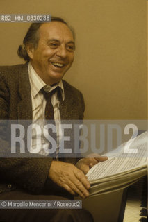 Italian conductor Pierluigi Urbini (about 1985) / Il direttore dorchestra Pierluigi Urbini (1985 circa) - ©Marcello Mencarini/Rosebud2