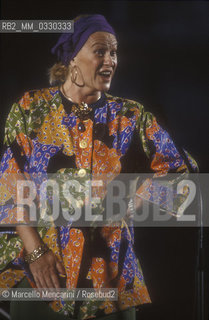 Italian mezzo-soprano Lucia Valentini Terrani performing (about 1990) / Il mezzo soprano Lucia Valentini Terrani durante un recital (1990 circa) - ©Marcello Mencarini/Rosebud2