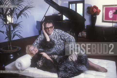 Padua, 1991. Italian mezzo-soprano Lucia Valentini Terrani and her husband Alberto Terrani in their house / Padova, 1991. Il mezzo soprano Lucia Valentini Terrani e suo marito Alberto Terrani nella loro casa - ©Marcello Mencarini/Rosebud2