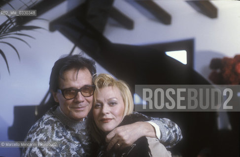 Padua, 1991. Italian mezzo-soprano Lucia Valentini Terrani and her husband Alberto Terrani in their house / Padova, 1991. Il mezzo soprano Lucia Valentini Terrani e suo marito Alberto Terrani nella loro casa - ©Marcello Mencarini/Rosebud2