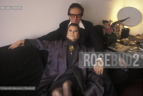 Padua, 1997. Italian mezzo-soprano Lucia Valentini Terrani and her husband Alberto Terrani in their house / Padova, 1997. Il mezzo soprano Lucia Valentini Terrani e suo marito Alberto Terrani nella loro casa - ©Marcello Mencarini/Rosebud2