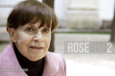 Festival of Literatures, Rome 2012. Italian actress Franca Valeri / Festival Letterature, Roma 2012. Lattrice Franca Valeri - ©Marcello Mencarini/Rosebud2