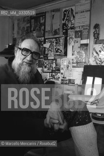 Venice, 1981. Italian painter Emilio Vedova in his studio / Venezia, 1981. Il pittore Emilio Vedova nel suo studio - ©Marcello Mencarini/Rosebud2