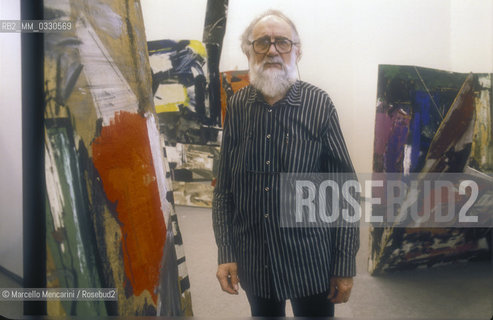 Venice Art Biennale 1999. Painter Emilio Vedova at the Italian Pavilion / Biennale di Venezia 1999. Il pittore Emilio Vedova nel Padiglione Italia - ©Marcello Mencarini/Rosebud2