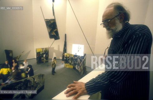 Venice Art Biennale 1999. Painter Emilio Vedova at the Italian Pavilion / Biennale di Venezia 1999. Il pittore Emilio Vedova nel Padiglione Italia - ©Marcello Mencarini/Rosebud2