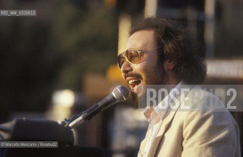 Rome, about 1985. Italian pop singer Antonello Venditti / Roma, 1985 circa. Il cantante Antonello Venditti - ©Marcello Mencarini/Rosebud2