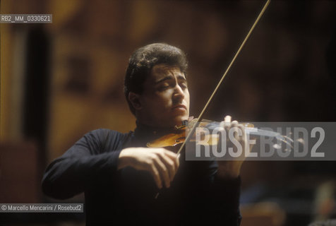 Rome, 1995. Russian violinist Maxim Vengerov / Roma, 1995. Il violinista russo Maxim Vengerov - ©Marcello Mencarini/Rosebud2