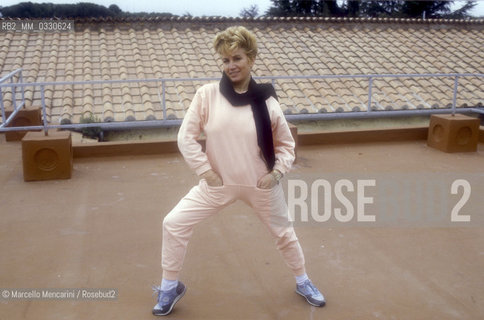 Rome, about 1985. Italian choreographer Luciana Verdeggiante / Roma, 1985. La coreografa Luciana Verdeggiante - ©Marcello Mencarini/Rosebud2