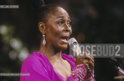 Positano (Salerno), 1987. American opera singer Shirley Verrett performing a recital / Positano (Salerno), 1987. La cantante lirica Shirley Verrett durante un recital - ©Marcello Mencarini/Rosebud2