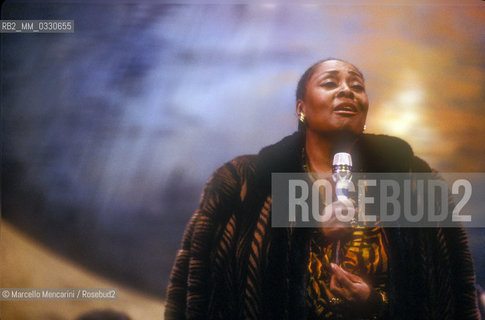 American opera singer Shirley Verret, about 1990 / La cantante lirica Shirley Verret, 1990 circa - ©Marcello Mencarini/Rosebud2