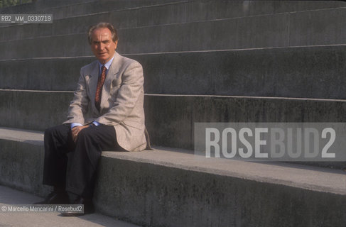 Brescia, 1989. Coach of the Italian national soccer team Azeglio Vicini / Brescia, 1989. Lallenatore della Nazionale di calcio Azeglio Vicini - ©Marcello Mencarini/Rosebud2