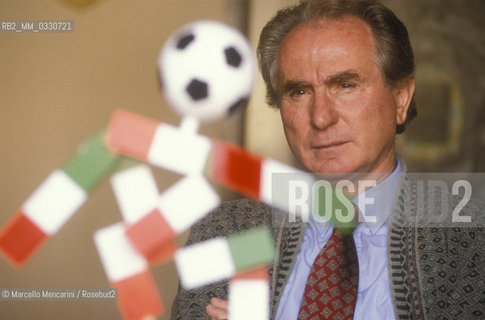 Brescia, 1989. Coach of the Italian national soccer team Azeglio Vicini / Brescia, 1989. Lallenatore della Nazionale di calcio Azeglio Vicini - ©Marcello Mencarini/Rosebud2