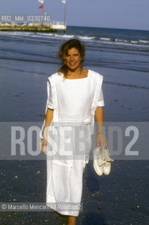 Venice Lido, Venice Film Festival 1990. Italian actress Pamela Villoresi / Lido di Venezia, Mostra del Cinema di Venezia 1990. Lattrice Pamela Villoresi - ©Marcello Mencarini/Rosebud2