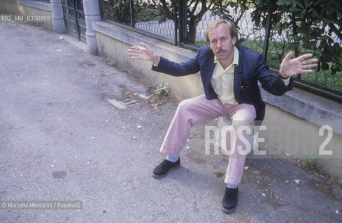 Venice Lido, Venice Film Festival 1981. German actor Rüdiger Vogler, starred in Die bleierne Zeit (The Years of Lead) by Margarethe von Trotta, winner of the Golden lion Award for best film / Lido di venezia, Mostra del Cinema di Venezia 1981. Lattore Rudiger Vogler, interprete del film Die bleierne Zeit (Anni di piombo) di Margarethe von Trotta, vincitrice del Leone doro per il miglior film - ©Marcello Mencarini/Rosebud2