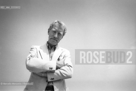 Venice Lido, Venice Film Festival, about 1980. Swedish actor Max von Sidow / Lido di venezia, mostra del Cinema di Venezia, 1980 circa. Lattore Max von Sydow - ©Marcello Mencarini/Rosebud2