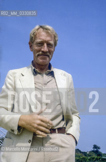 Venice Lido, Venice Film Festival, about 1980. Swedish actor Max von Sidow / Lido di venezia, mostra del Cinema di Venezia, 1980 circa. Lattore Max von Sydow - ©Marcello Mencarini/Rosebud2