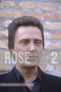 Venice Lido, Venice Film Festival 1989. American actor Christopher Walken / Lido di Venezia, Mostra del Cinema di Venezia 1989. Lattore Christopher Walken - ©Marcello Mencarini/Rosebud2