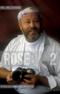 Venice Lido, Venice Film Festival 1988. American photographer Bruce Weber / Lido di Venezia, Mostra del Cinema di Venezia 1988. Il fotografo Bruce Weber - ©Marcello Mencarini/Rosebud2