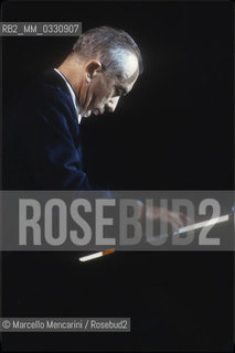 Bulgarian-born French classical pianist Alexis Weissenberg performing (about 1985) / Il pianista Alexis Weissenberg in concerto (1985 circa) - ©Marcello Mencarini/Rosebud2