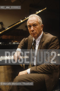 Bulgarian-born French classical pianist Alexis Weissenberg (about 1985) / Il pianista Alexis Weissenberg (1985 circa) - ©Marcello Mencarini/Rosebud2