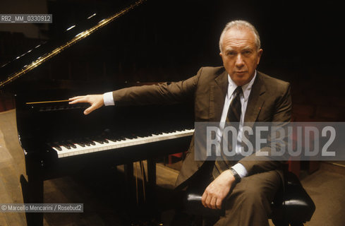 Bulgarian-born French classical pianist Alexis Weissenberg (about 1985) / Il pianista Alexis Weissenberg (1985 circa) - ©Marcello Mencarini/Rosebud2