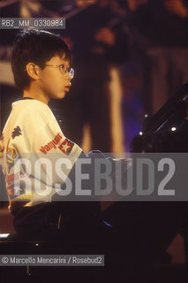 Child pianist Wesley Chu, 1999 / Il pianista bambino Wesley Chu, 1999 - ©Marcello Mencarini/Rosebud2