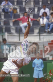 Rome, 1989. Swedish tennis player Mats Wilander / Roma, 1989. Il tennista svedese Mats Wilander - ©Marcello Mencarini/Rosebud2