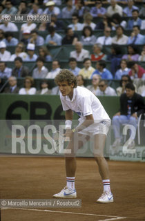 Rome, 1989. Swedish tennis player Mats Wilander / Roma, 1989. Il tennista svedese Mats Wilander - ©Marcello Mencarini/Rosebud2