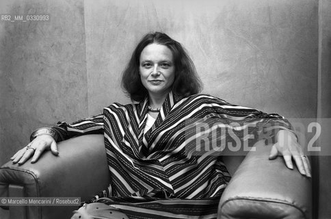 U.S. poet Anne Waldman in Rome to attends the First Festival of the Poets held on the beach of Castelporziano, near Rome (1979) / La poetessa Ann Waldman a Roma per partecipare al Primo Festival dei poeti che si è svolto sulla spiaggia di Castelporziano, vicino a Roma - ©Marcello Mencarini/Rosebud2