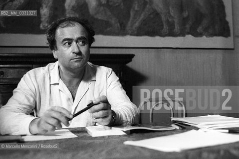 French cartoonist Georges Wolinski (about 1980) / Il fumettista francese Georges Wolinski (1980 circa) - ©Marcello Mencarini/Rosebud2