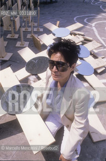 Venice Art Biennale 1990. Japanese-American artist Yoko Ono / Biennale Arte di Venezia 1990. Lartista Yoko Ono - ©Marcello Mencarini/Rosebud2