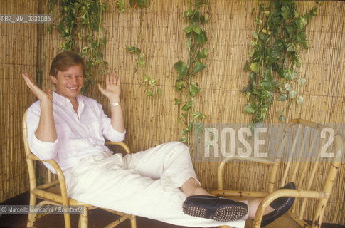 Venice Lido, Venice Film Festival 1987. British actor Michael York, member of the jury Festival / Lido di Venezia, Mostra del Cinema di Venezia 1987. Lattore inglese Michael York, membro della giuria - ©Marcello Mencarini/Rosebud2